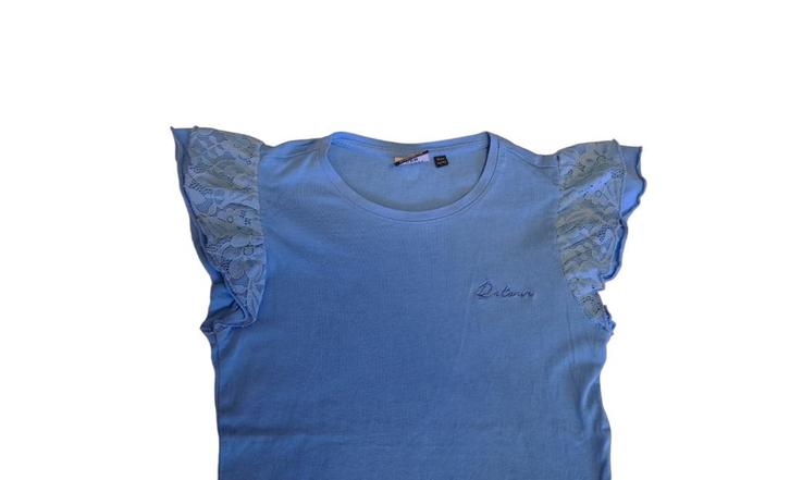 Prachtige blauwe RETOUR JEANS top Drancy mt 11-12/146-152., Kinderen en Baby's, Kinderkleding | Maat 146, Zo goed als nieuw, Meisje