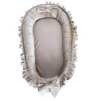 Babynestje Ruffle - velvet - strik - champagne, Verzenden, Nieuw, Overige typen