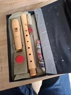 Moeck blokfluit in (beschadigde) doos, Ophalen, Gebruikt, Sopraan of Sopranino, Met koffer, hoes of etui