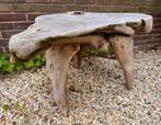 Boomwortel tafeltje massief teak ophalen, Tuin en Terras, Ophalen, Zo goed als nieuw, Teakhout