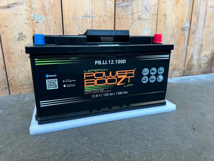 Nieuwe Lithium Accu 12V 100Ah LiFePO4 – 2 Jaar Garantie, Watersport en Boten, Accessoires en Onderhoud, Nieuw, Ophalen of Verzenden