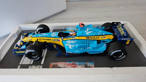 F.Alonso Renault f1 team R25 2nd place British GP 2005 1:18, Verzamelen, Automerken, Motoren en Formule 1, Nieuw, Formule 1, Ophalen of Verzenden