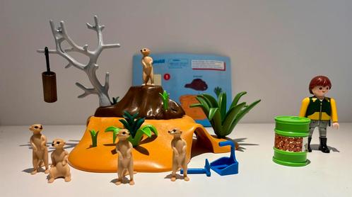 4853 Playmobil stokstaartjes, Kinderen en Baby's, Speelgoed | Playmobil, Zo goed als nieuw, Complete set, Ophalen of Verzenden