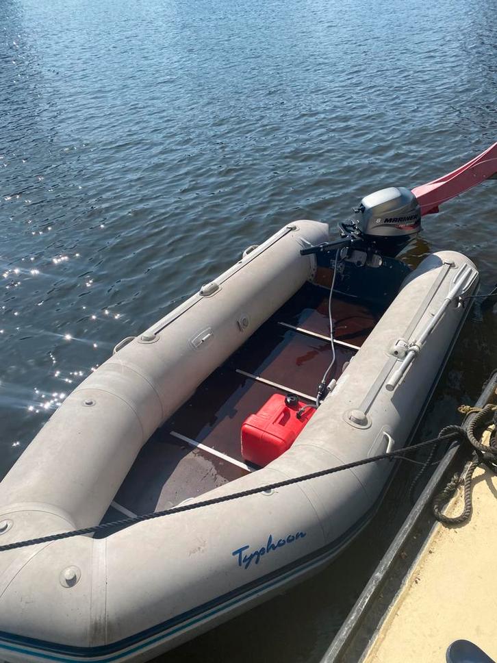 Bombard typhoon rubberboot met 8 pk viertakt marinet bb moto, Watersport en Boten, Bootonderdelen, Ophalen of Verzenden