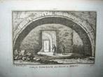 247 / Abcoude onderste gewelven van het Slot Kopergravure, Antiek en Kunst, Kunst | Etsen en Gravures, Ophalen of Verzenden