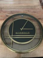 Riverdale Klok - Grote Wandklok 50 cm, Ophalen, Zo goed als nieuw, Analoog, Wandklok