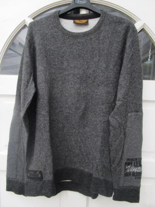 PME Legend trui met lamswol, maat L valt als M, Kleding | Heren, Truien en Vesten, Zo goed als nieuw, Maat 48/50 (M), Grijs, Ophalen