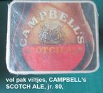 CAMPBELL'S  SCOTCH ALE, vol pakje nieuwe jaren 80 viltjes, Ophalen of Verzenden, Nieuw, Overige merken