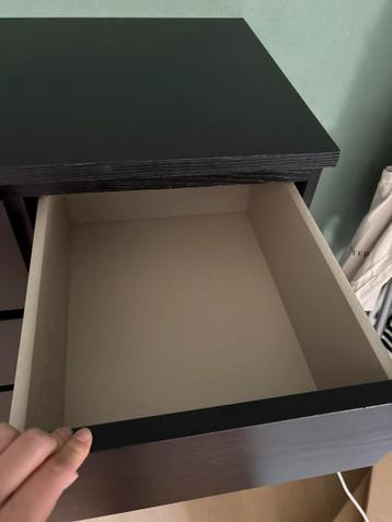 IKEA MALM ladekast 6 lades zwartbruin - afbeelding 6