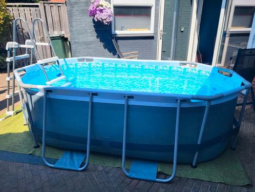Zwembad Bestway Power Steel 3.05x2x0.84, ZGAN, Tuin en Terras, Zwembaden, Zo goed als nieuw, Minder dan 80 cm, 200 tot 400 cm