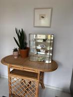 Vintage Rotan tafeltje, bureautje, Ophalen, Overige materialen, Gebruikt, 75 cm of meer