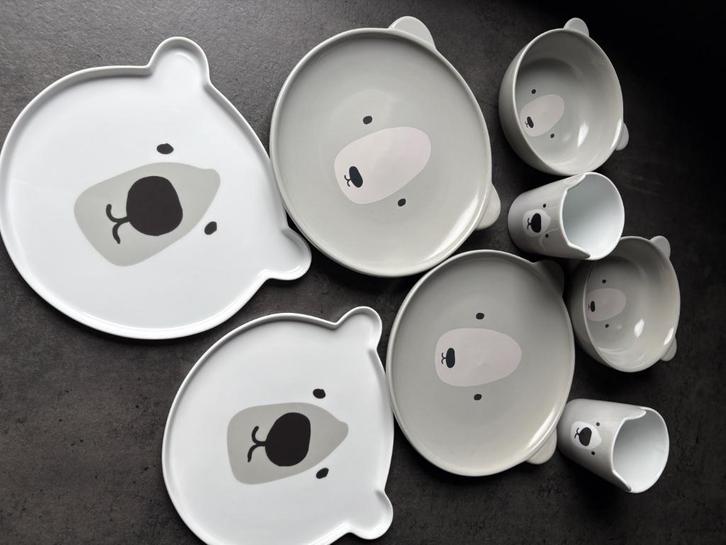 Kinderservies koala, Huis en Inrichting, Keuken | Servies, Zo goed als nieuw, Bord(en), Overige stijlen, Porselein, Ophalen of Verzenden