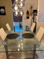 4 Rolf Benz leren eetkamerstoelen in goede staat, Ophalen, Gebruikt, 4 tot 6 stoelen