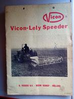 Vicon-Lely Speeder Instructieboekje kopie prijs n o t.k., Boeken, Ophalen of Verzenden, Gelezen