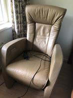 Sta-op-stoel fauteuil, Ophalen, Minder dan 75 cm, Leer, Zo goed als nieuw