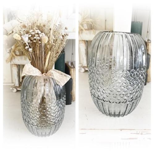 SALE! Grote vaas met tintje, afm. 15,5 doorsnee x 25 cm.h., Antiek en Kunst, Curiosa en Brocante, Ophalen of Verzenden