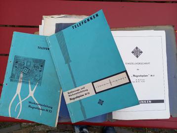 Telefunken M5, M10, M23, bandrecorder documentatie