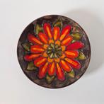 60/70's vintage wandbord keramiek west germany stijl bloem, Ophalen of Verzenden