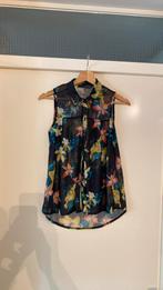 Dames shirt doorzichtig met print Maat 34, Ophalen of Verzenden, Gedragen, Maat 34 (XS) of kleiner, Korte mouw