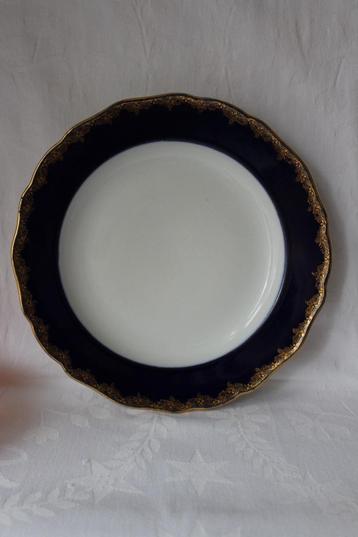 Antiek Meissen cobalt blauw en goud rand bord 1924-1934 beschikbaar voor biedingen
