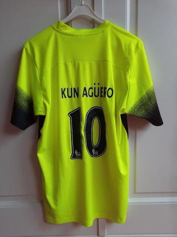 Voetbalshirt Manchester City || Kun Agüero || 2015-2016 || beschikbaar voor biedingen