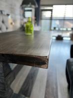 Te koop Robuuste kolomtafel, Huis en Inrichting, Rustiek boerderij, Gebruikt, 100 tot 150 cm, Ophalen of Verzenden