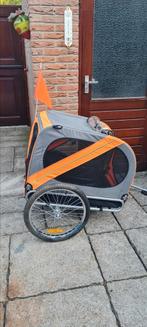 Doggy ride  model   honden fiets  kar  grijs / oranje, Fietsen en Brommers, Fietsaccessoires | Aanhangers en Karren, Ophalen, Zo goed als nieuw