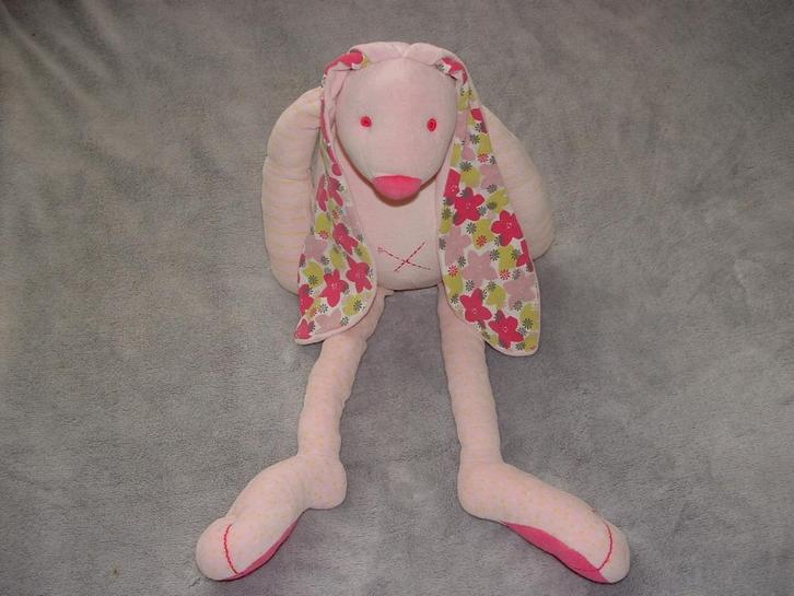 HAPPY HORSE KONIJN RABBIT PINK SNIFFLE NR3 VELOURS ROZE, Kinderen en Baby's, Speelgoed | Knuffels en Pluche, Nieuw, Konijn, Verzenden