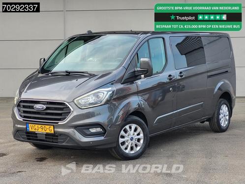 Ford Transit Custom 130PK Dubbel Cabine L2H1 Automaat Limite, Auto's, Bestelauto's, Bedrijf, Te koop, Achteruitrijcamera, Airconditioning