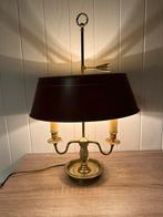 Vintage antieke bouillotte lamp – messing – 53 cm, Ophalen of Verzenden