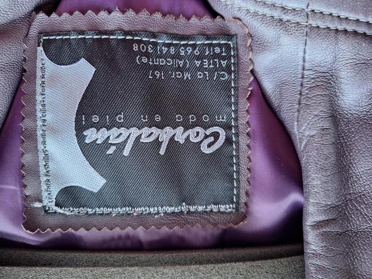 Corbalán Leren Jas Maat 42 - Uit Spanje, Kleding | Dames, Jassen | Zomer, Zo goed als nieuw, Maat 42/44 (L), Overige kleuren, Verzenden