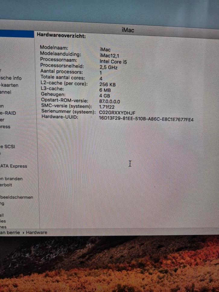 iMac 21.5 inch - Goed Onderhouden, Computers en Software, Apple Desktops, Gebruikt, iMac, HDD, 2 tot 3 Ghz, 4 GB, Ophalen