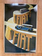 Retro Reclamebord aluminium Fiat affiche auto 39 x 59, Verzamelen, Merken en Reclamevoorwerpen, Ophalen of Verzenden, Zo goed als nieuw