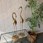 Set Grote messing Vogels Kraanvogels - Vintage, Ophalen of Verzenden, Koper