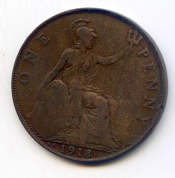 Groot-Brittannië 1 Penny 1918 KN Kings Norton Birmingham !! beschikbaar voor biedingen