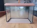 Roze vissen aquarium 40x22x28 met 3mm dik glas, Ophalen, Zo goed als nieuw, Grind, Zand of Voedingsbodem