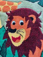 Vrolijk kinderkamer vloerkleed met dieren, Vierkant, Ophalen of Verzenden, Zo goed als nieuw, Groen