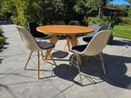 Vitra Gueridon + 5 vintage Herman Miller fiberglas stoelen, Ophalen of Verzenden, Zo goed als nieuw