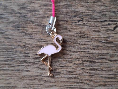 Telefoonhanger : Lichtroze Flamingo !!, Telecommunicatie, Mobiele telefoons | Toebehoren en Onderdelen, Nieuw, Telefoonhanger of Accessoire