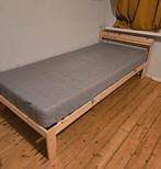 Eenpersoonsbed 90x200 cm, Ophalen, 90 cm, Eenpersoons, Beige