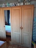 Kledingkast  met spiegel, Huis en Inrichting, Kasten | Kledingkasten, Ophalen, Eikenhout, Met hangruimte, 50 tot 100 cm