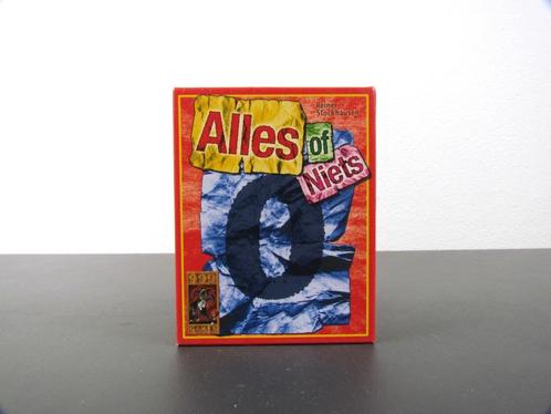 Alles of Niets Basisspel 999 Games Kaartspel ZGAN, Hobby en Vrije tijd, Gezelschapsspellen | Kaartspellen, Zo goed als nieuw, Een of twee spelers