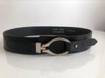 Van den Hoogen zwarte leren riem, 3 tot 5 cm, Heupriem, Ophalen of Verzenden, Zo goed als nieuw