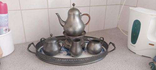 Tinnen Theeservies K.M.D Tiel Royal Holland, Antiek en Kunst, Antiek | Tin, Ophalen of Verzenden