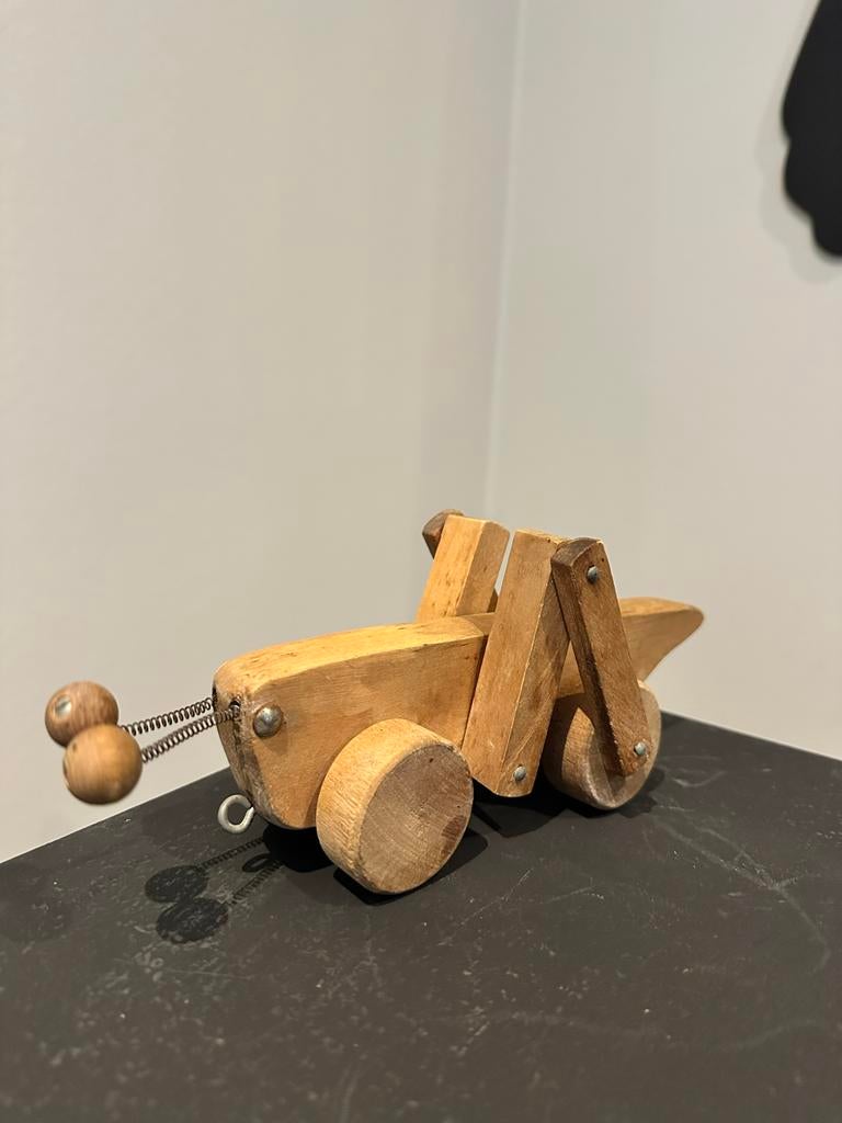 Jukka Houten Speelgoed Sprinkhaan - Vintage, Kinderen en Baby's, Speelgoed | Houten speelgoed, Ophalen of Verzenden, Gebruikt