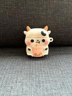AirPods 1 en 2 Hoesje voor case - Koe met Bubble Tea, Ophalen of Verzenden, Nieuw, Hoesje of Tasje
