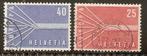 Zwitserland 1957  CEPT Europa  646/47, Postzegels en Munten, Postzegels | Europa | Zwitserland, Verzenden, Gestempeld