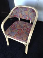 Vintage design stoel Roberti Rattan Italy, Huis en Inrichting, Stoelen, Ophalen, Overige kleuren, Zo goed als nieuw, Riet of Rotan