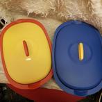 Vintage Kleurrijke tupperware Schalen set van jaren /90, Huis en Inrichting, Ophalen of Verzenden, Zo goed als nieuw, Rood, Schaal