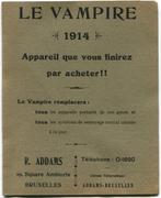 LE VAMPIRE - Stofzuiger uit 1914 boekje met 14 pagina's, Ophalen of Verzenden